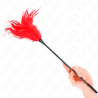 plusieurs plumes de chatouilles rouges 45 cm