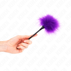 plumes tickle violes utilisées pour le kit bondage 27 cm