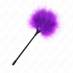 plumes tickle violes utilisées pour le kit bondage 27 cm