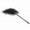 plumes tickle noires utilisées pour le kit bondage 27 cm