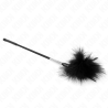 plumes chacouilles avec manche strass 50 cm