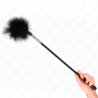plumes chacouilles avec manche strass 50 cm