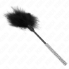 plumes chacouilles avec manche strass 27 cm