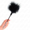 plumes chacouilles avec manche strass 27 cm
