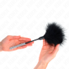 plumes chacouilles avec manche strass 27 cm