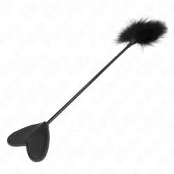 plumes tickle avec pagaie coeur 31 cm