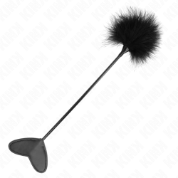 plumes tickle avec pagaie coeur 31 cm