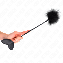 plumes tickle avec pagaie coeur 31 cm