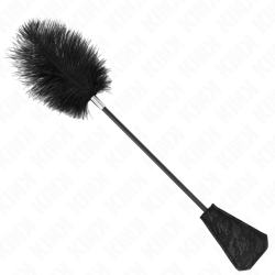 plumes d'autruche pour tickle avec palette dentelle 56 cm