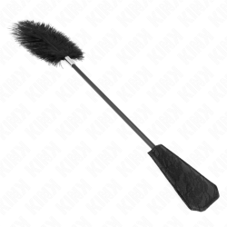 plumes d'autruche pour tickle avec palette dentelle 56 cm