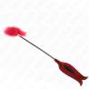 plumes de chacouilles avec palette en forme de rose 8 cm
