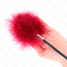 plumes de chacouilles avec palette en forme de rose 8 cm