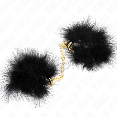 manchettes en plume avec chaîne or modèle 0