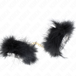 manchettes en plume avec chaîne or modèle 0