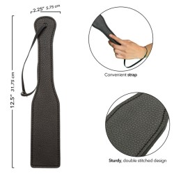 nocturnal paddle en cuir noir