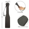 nocturnal paddle en cuir noir