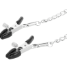 collier avec pinces  nipple noir