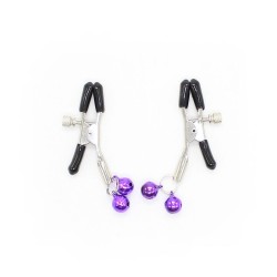 pinces à tétons avec cloche lilas