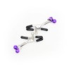 pinces à tétons avec cloche lilas