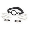 ring gag avec chaînes et pinces à télénols