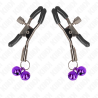 pince à meton double cloche violet 6 cm