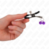 pince à meton double cloche violet 6 cm