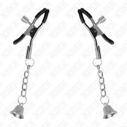 pinces à téléton pendentif cloche argent 6 cm