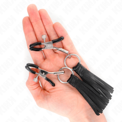 pinces à télémons à pampons en cuirette 6 cm