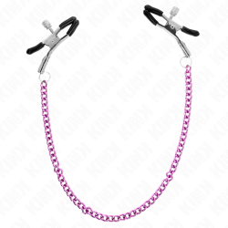 pinces à meton chaîne violet 30 cm
