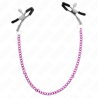 pinces à meton chaîne violet 30 cm