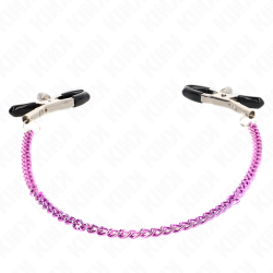 pinces à meton chaîne violet 30 cm