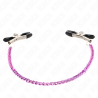 pinces à meton chaîne violet 30 cm