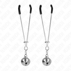 pinces à téléphone mince cloche argent 7 cm