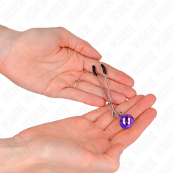 pinces à téléphone mince cloche violet 7 cm