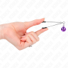 pinces à téléphone mince cloche violet 7 cm