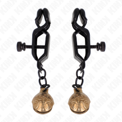 pinces à metelons style cloche noir 7 cm