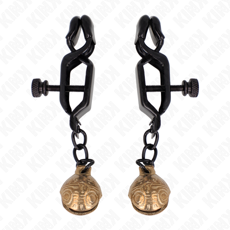 pinces à metelons style cloche noir 7 cm