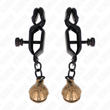pinces à metelons style cloche noir 7 cm