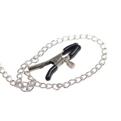 953720 pinces à seins en cuir bondage noires taille unique
