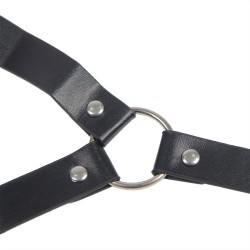 953720 pinces à seins en cuir bondage noires taille unique