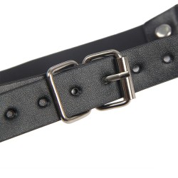 953720 pinces à seins en cuir bondage noires taille unique