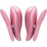 pinces à tétons cailey 10 vibrations télécommande rose