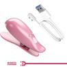 pinces à tétons cailey 10 vibrations télécommande rose