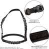 euphoria harnais boucle licol noir