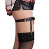 953744 jarretelle punk en cuir ajustable noir taille unique