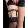 953744 jarretelle punk en cuir ajustable noir taille unique