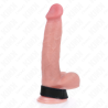 anneau pénis en cuir avec fermeture velcro 20 x 2 cm