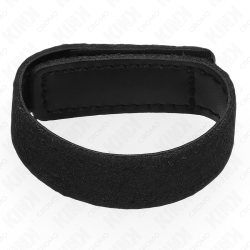 anneau pénis en cuir avec fermeture velcro 20 x 2 cm