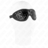 serre-tête motif diamant noir 20,5 x 6 cm