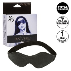 nocturnal masque pour les yeux en cuir pvc noir